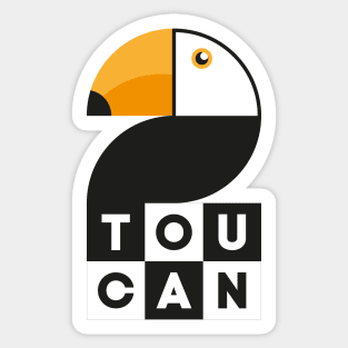 Toucan Logo Design for Boys Men Girls Women Kids Sticker